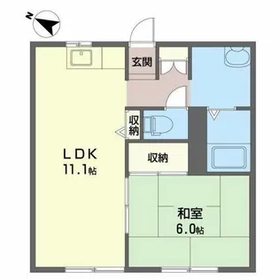 レオーネ【1階】の間取り