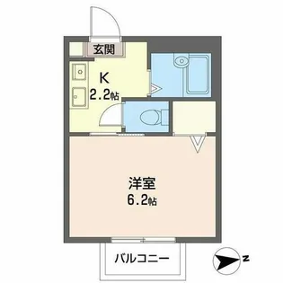 バウ・ソリオ D,E【2階】の間取り