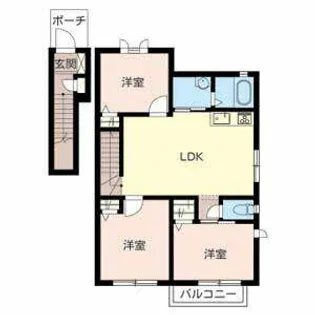 アプリコット【2階】の間取り