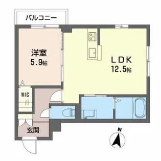 シャーメゾン カーサ デ 花音【0103号室】の間取り