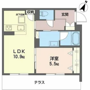シャーメゾン玉津【1階】の間取り