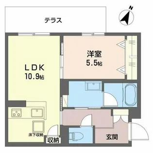 シャーメゾン玉津【1階】の間取り