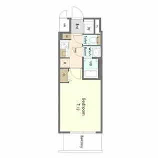 S-RESIDENCE名古屋菊井aline(アライン)【2階】の間取り