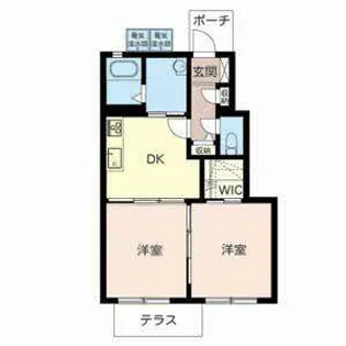 アプリコット【1階】の間取り