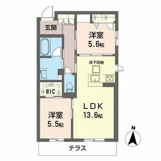 シャーメゾン ラト ファミリア【1階】の間取り