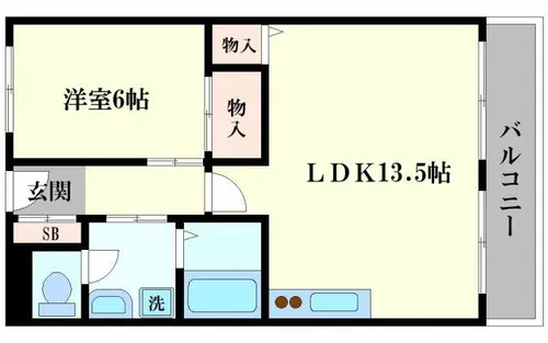 PALMIZIO大正【4階】の間取り