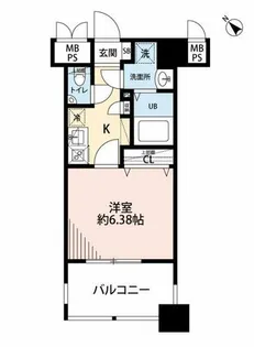 サヴォイジ・アトリウム【6階】の間取り