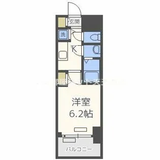 プレサンスOSAKA DOMECITYワンダー【8階】の間取り
