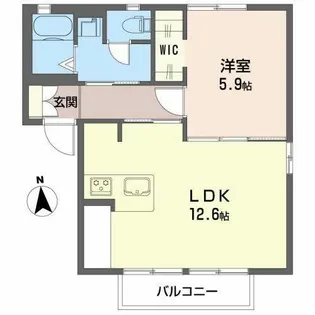 レジデンス 城南【2階】の間取り