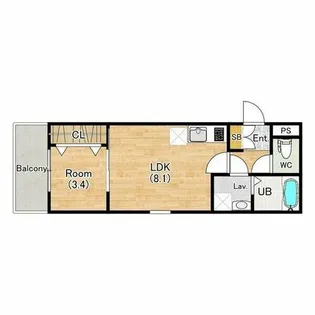 (仮称)ジーメゾン松原【3階】の間取り