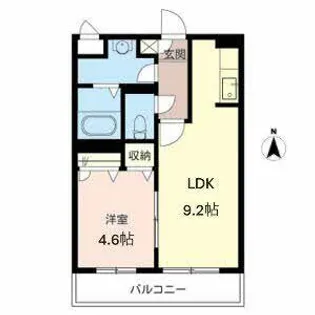 ベレオ天理【0202号室】の間取り