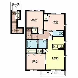 シャーメゾン エスト【0208号室】の間取り