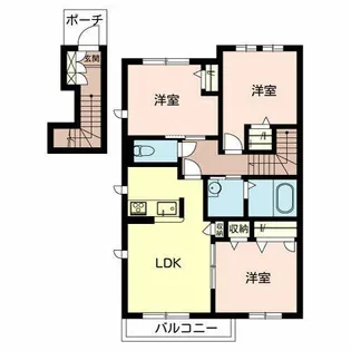 シャーメゾン エスト【0201号室】の間取り