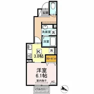 paisible palais【1階】の間取り