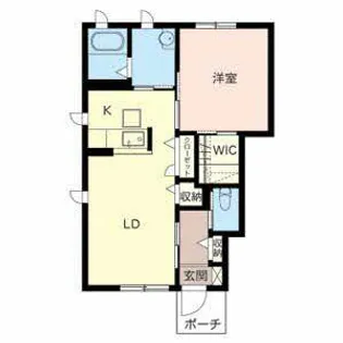 ブリリアント ヒルズ【A108号室】の間取り