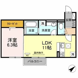 Sun Light【1階】の間取り