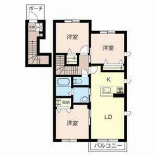 シャーメゾン リバティ【0201号室】の間取り
