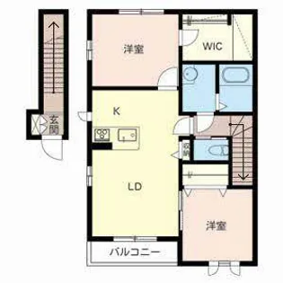 リラフォート【A201号室】の間取り