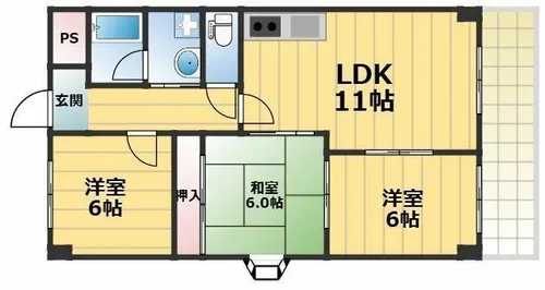 カサ・セラミカ【101号室】の間取り