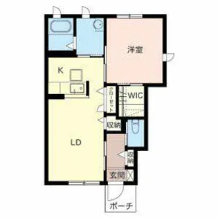 ブリリアント ヒルズ【A105号室】の間取り