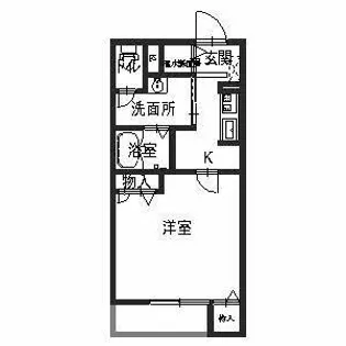 ブリリアント ガーデン(A棟)【A206号室】の間取り