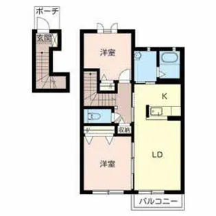 ラ ヴィータ【0202号室】の間取り