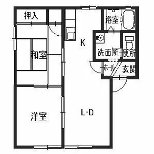 K.フォーラム【0101号室】の間取り