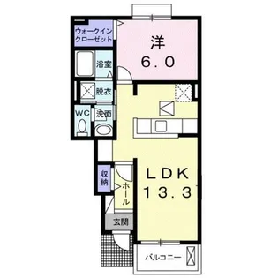 ベル ブリアンス【1階】の間取り