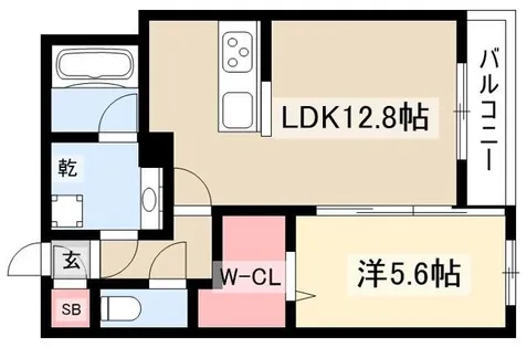 アメニティコート【201号室】の間取り