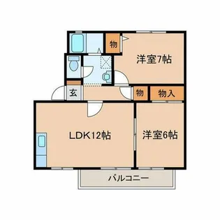 フォレストK D棟【2階】の間取り