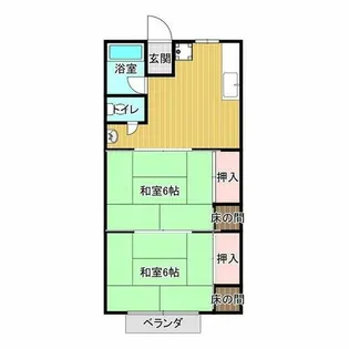 シティハイムヤナギハラ【1階】の間取り