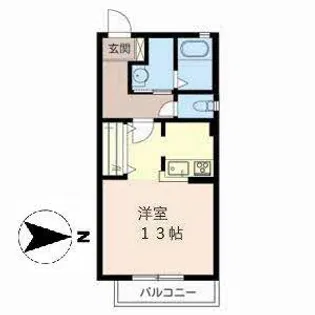 パステルII【0201号室】の間取り