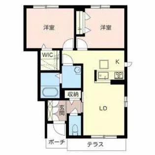 プロヌーブ砥堀【0103号室】の間取り