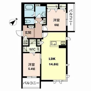 ShaMaison Tezukayama West【0303号室】の間取り