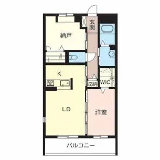 クレール 大領【0205号室】の間取り