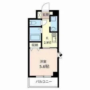 コンソール北園【0101号室】の間取り