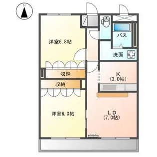 グランディールM【1階】の間取り