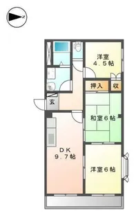 メゾンコンフォール【2階】の間取り