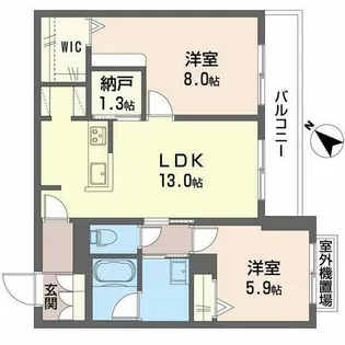 ShaMaison Mimosa Okubo【0202号室】の間取り