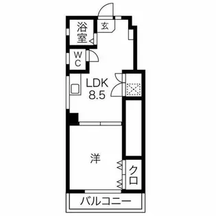 第一加藤ビル【302号室】の間取り