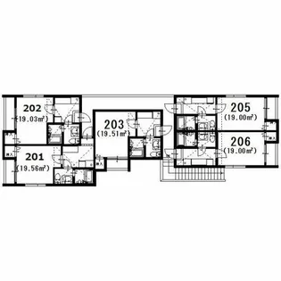 ヒロアーカ新守山【203号室】の間取り