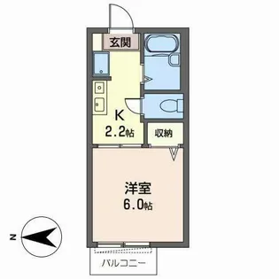ジュリアン【0202号室】の間取り
