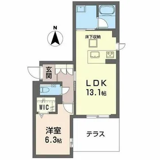 Familiar Ogo【0101号室】の間取り