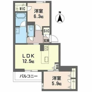 Familia Ogo【0202号室】の間取り