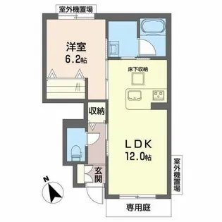 シャーメゾンシンワIII【0102号室】の間取り