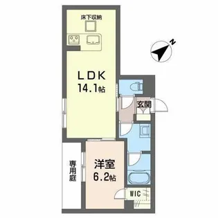 エルモーサ【0101号室】の間取り
