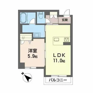 WILL 栗東【0203号室】の間取り