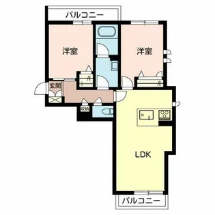 アクア コート 草津【0201号室】の間取り