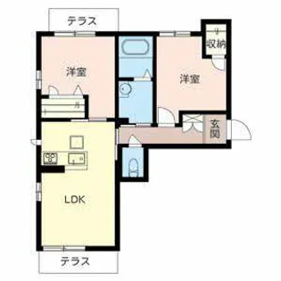 エスペランサ【0103号室】の間取り