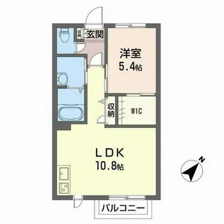 シャーメゾン シンワ【0202号室】の間取り